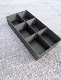 Large 6 pocket Tray 3.250" x 6.500"