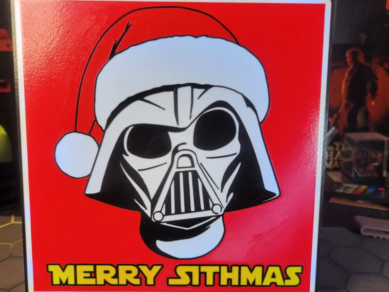 Merry Sithmas Lightbox - Darth Vader Santa