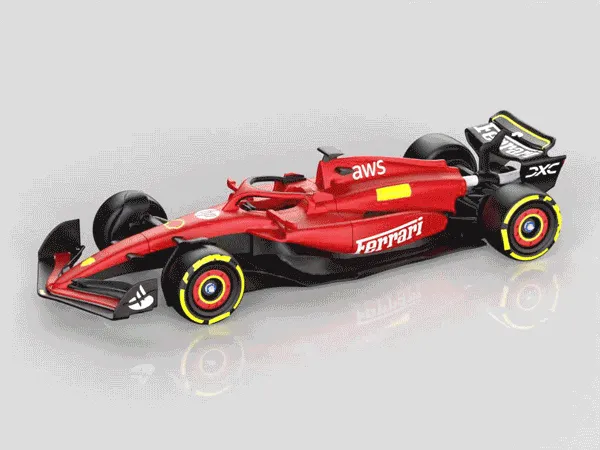 【Ferrari】フェラーリF1マシン（SF-24）2024年モデル塗装 32分の1スケール 作成者： SAMPAN棱界复刻 ...