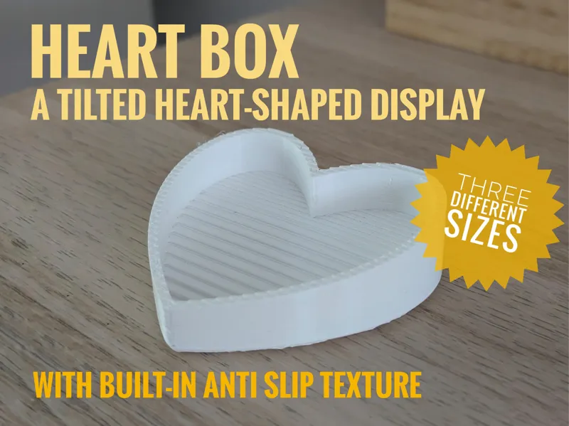 Heart Box - A tilted heart-shaped display