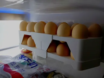 Separable Double-Layer Egg Holder / Egg Rack / Egg Storage / Egg Tray, Diverse Combinations Compatible with 6-26 Slots, Holds up to 32 Eggs, Mini Printable