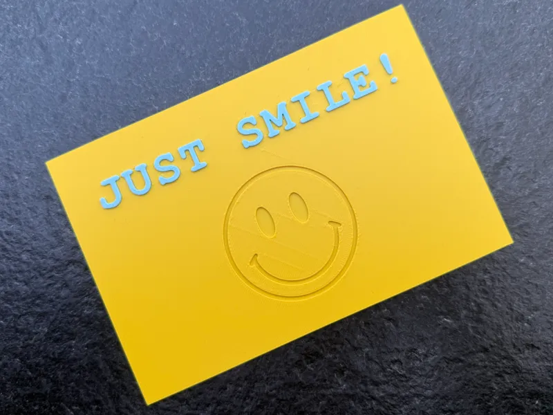 JUST SMILE Postkarte