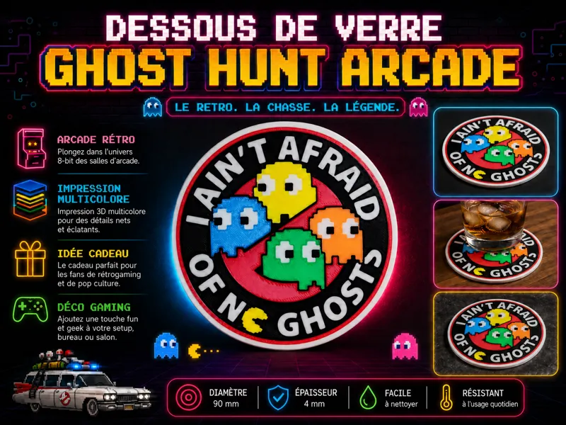 Dessous de verre Ghost Hunt Arcade