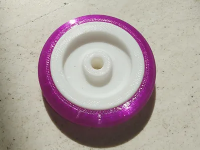 Wheel for laundry basket frame