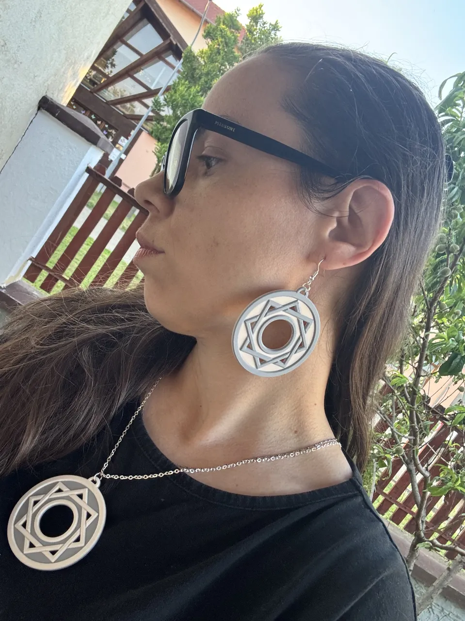 Earrings & Necklace Set - Eye of Eternity view 2