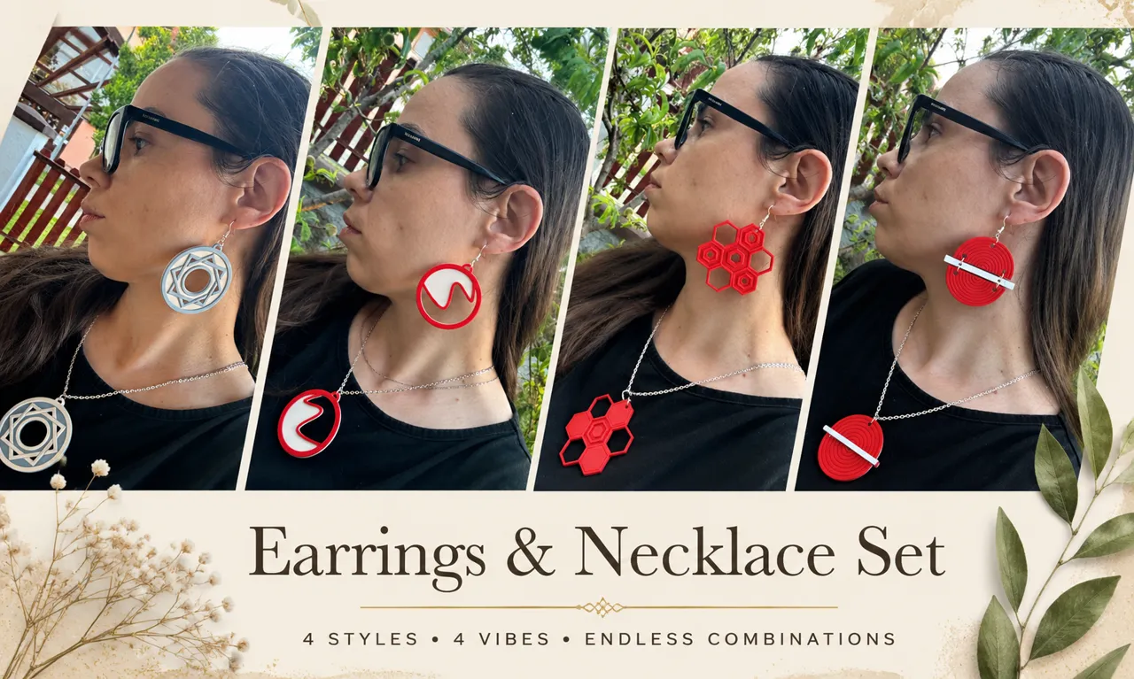 Earrings & Necklace Set - Eye of Eternity view 4