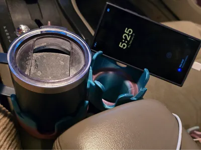 3pc car cup holder adapter and phone mount