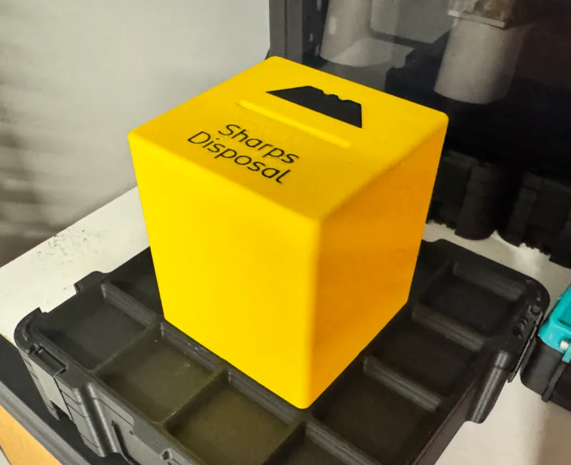Gridfinity Disposable Sharps Container