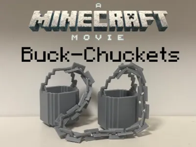 Buck-Chuckets (bucket nunchucks) Minecraft Movie