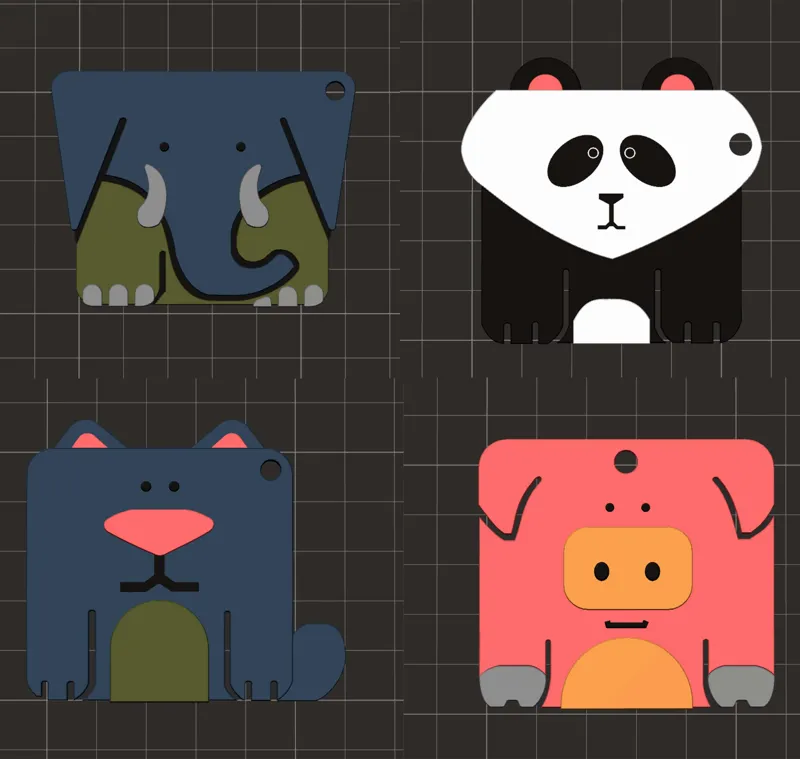 Animal keychain