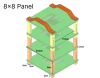 TinyRack-v1.2.3-3-Tier-8x8