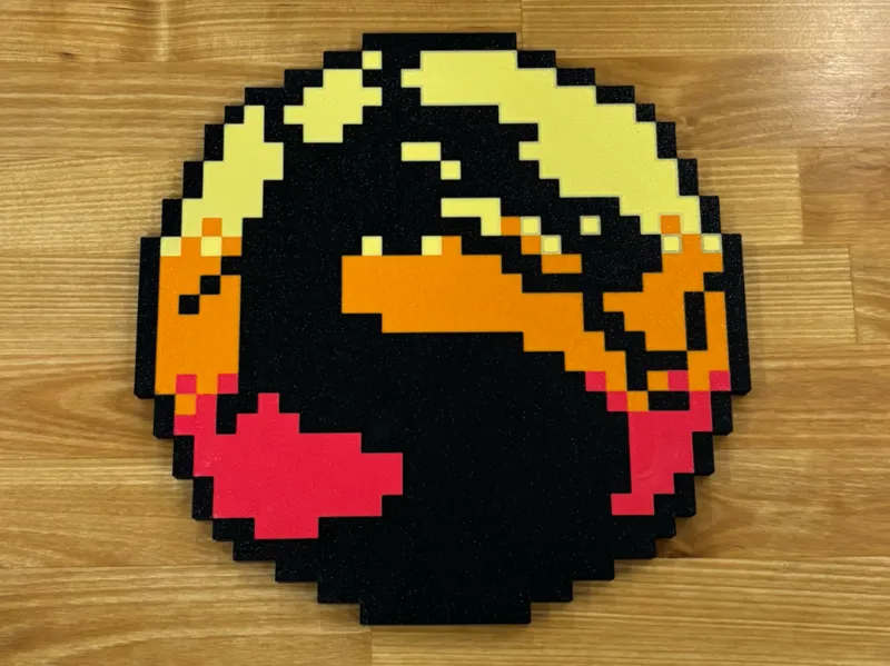 Mortal Kombat Logo Pixel Art