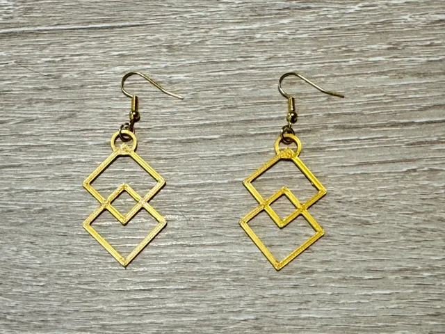 Boucle d'oreille cubic 2 / Cubic earring 2