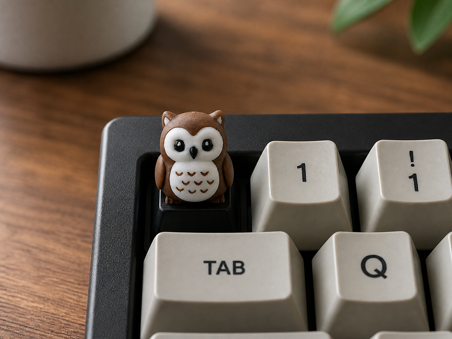 フクロウのキーキャップ