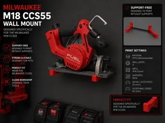 Milwaukee M18 CCS55 Wall Mount