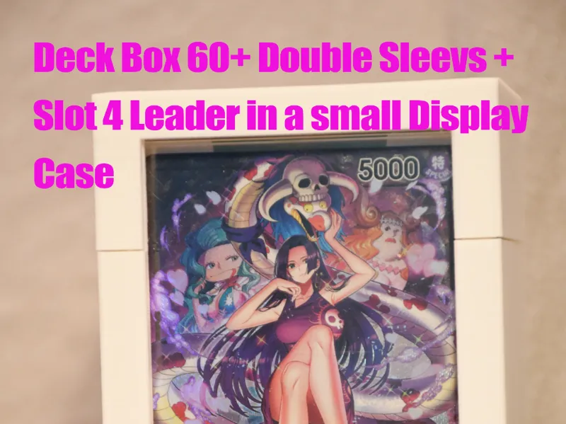 60+ double sleeves Deck Box + Display case