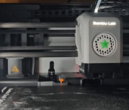 Bambu Labs X1C - P1P - P1S Nozzle Wiper Upgrade to A1 Mini Brush Wiper