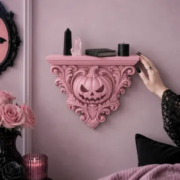 Estante o repisa: Goth Halloween Pumpkin Wall Shelf gothic — vista de referencia 3