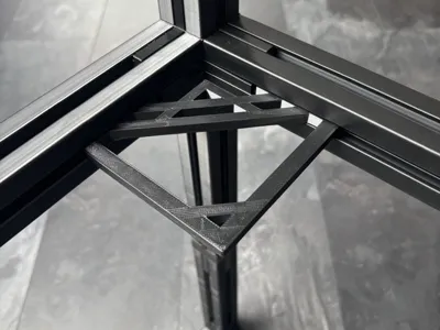 Shelf support 40x40 profile rail T-slot 8 mm