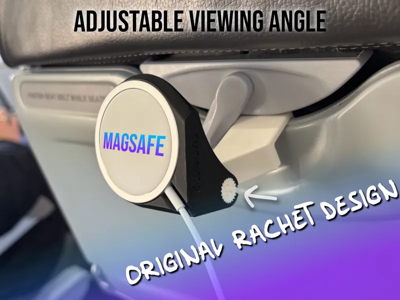 MagSafe holder mount for airplane