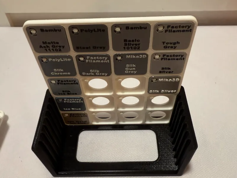 Swatch Card Holder Vertical (holds 8 cards)