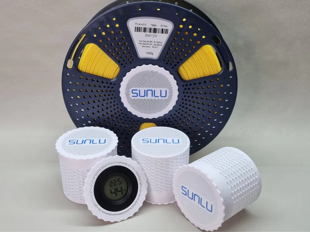 Branded SUNLU new spool silica desiccant container - Free 3D Print Model -  MakerWorld