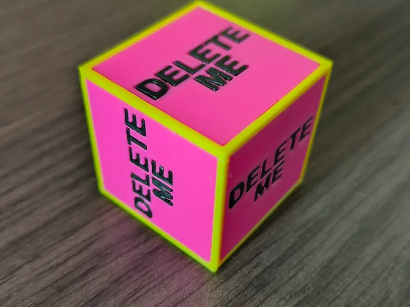 DELETE ME cube
