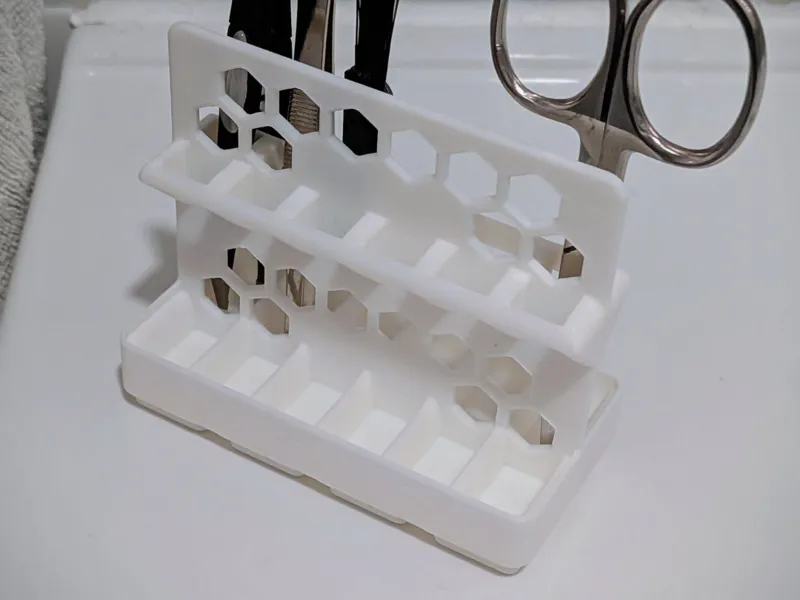 Small Tweezer & Tool Rack - 2x1 - Gridfinity