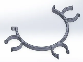 Air pump hose holder