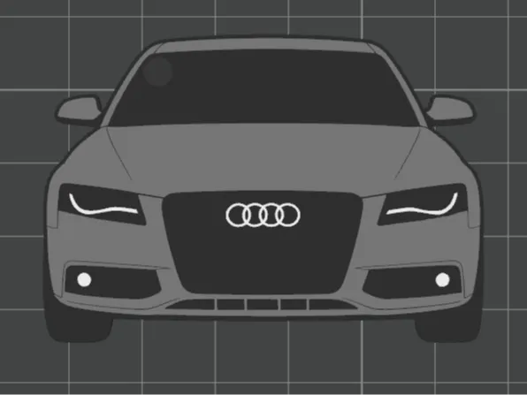 Car Keychain - Audi A4 (gen. B8)