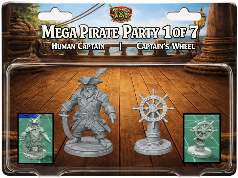 Mega Pirate Party 1 of 7: Captain & Wheel