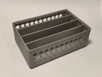 Bac Gridfinity 2x3 à motif hexagonal, divisé en 4 — photo 2