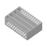 Bac Gridfinity 2x3 à motif hexagonal, divisé en 4 — photo 3