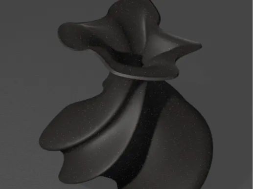 ABSTRACT SPIRAL VASE