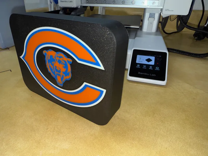 Chicago Bears Lightbox with 1/4 Grommet
