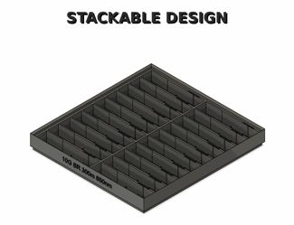Stackable SFP / SFP+ Transceiver Storage Tray