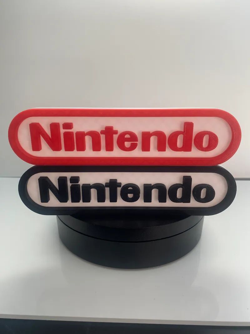 Nintendo Logo Sign Gamer Retro AMS