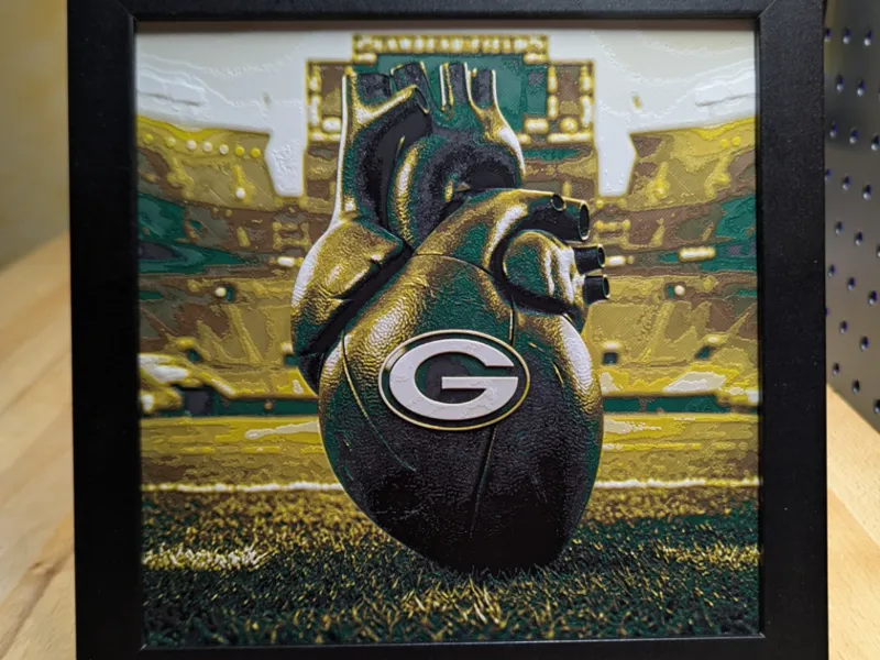 Green Bay Packers Heart 1.0