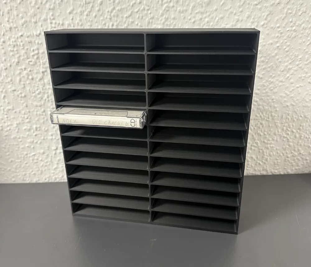 MC Tape Rack Cassette Shelf Stand by Schilder Wassmuth - MakerWorld