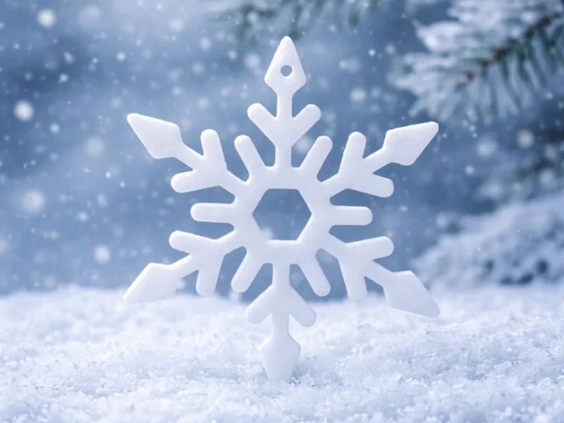 Keychain/Winter Snowflake Ornament