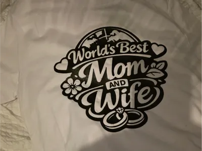 T-Shirt Print - Worlds Best Mom and Wife