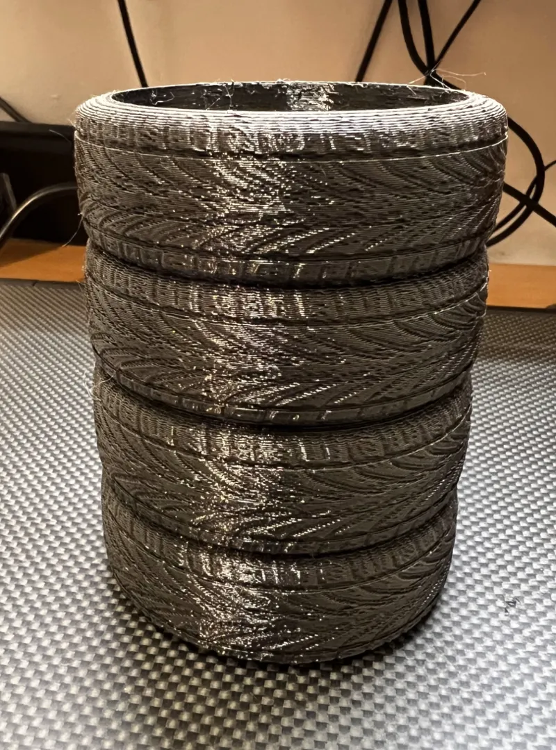 Desk holder for pencils - Goodyear tire
