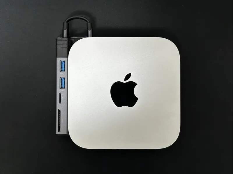Mac Mini M4 M.2 Hub&button&Filter (擴展塢&開關後移&濾網)