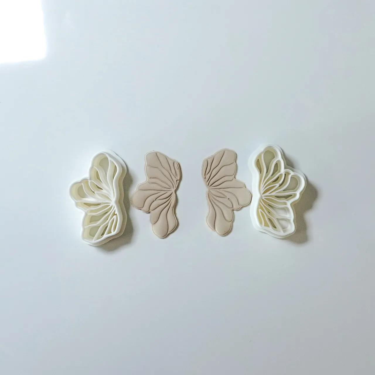 Romantic Polymer Clay Cutter Earrings Necklace view 2