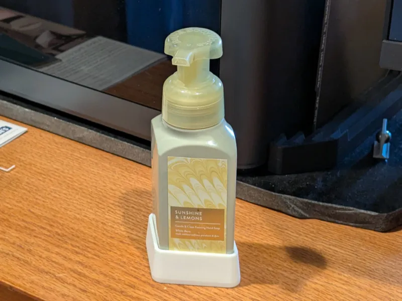 Stand for Annoying Bed Bath and Beyond Soap Bottle