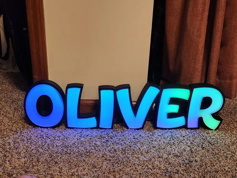 LED Name Sign - Oliver