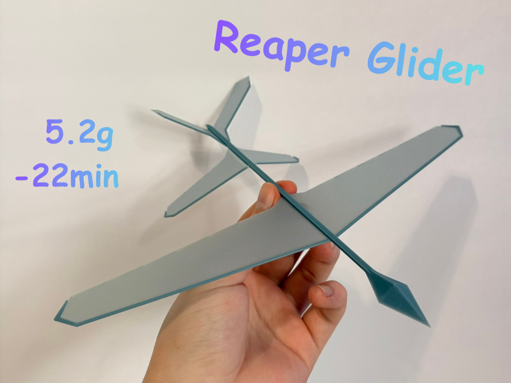 Lightweight Reaper Glider - 5g Print in Place