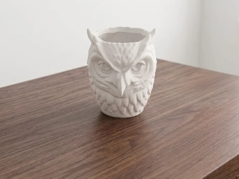 Owl vase/planter