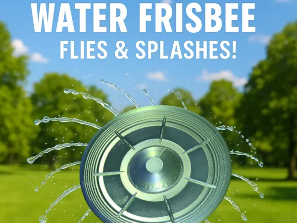 Frisbee aquatique éclaboussant