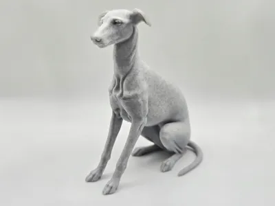 Whippet Statue